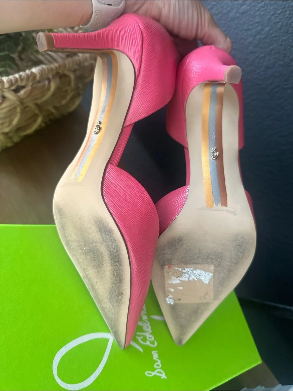 Sam Edelman Women's Rose Pink Pointed Toe Pumps